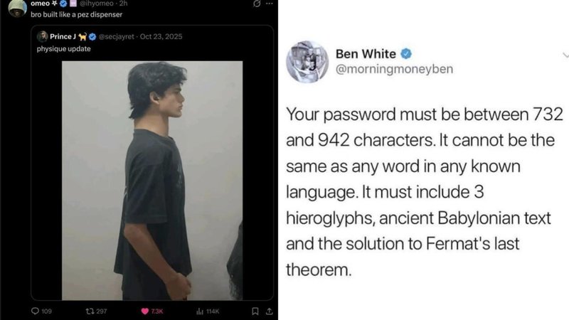 Two oddly specific comments and posts.