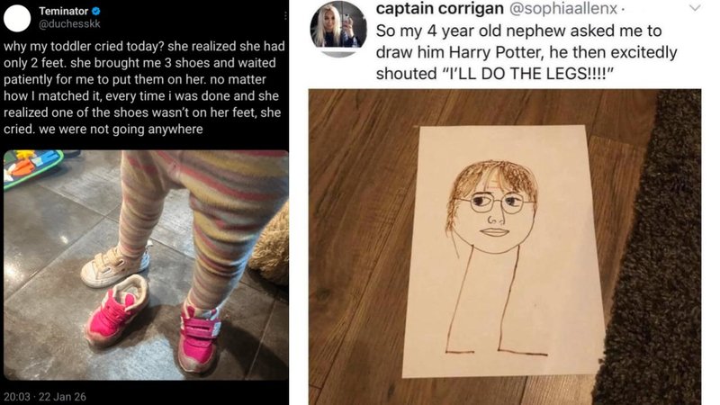 Two kids being dumb.