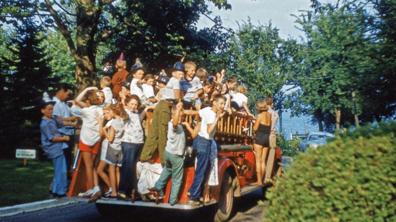 Two images from the 1950s.