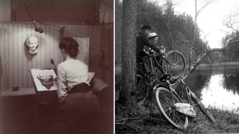 Two photos from the 1900s.