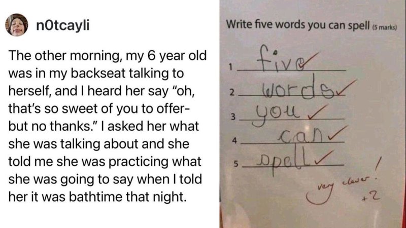 Two images of kids doing something dumb.