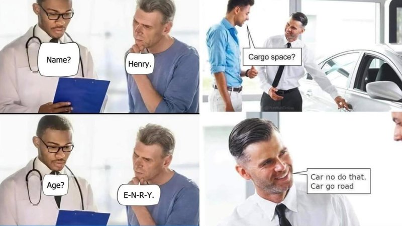 Two stock image memes.