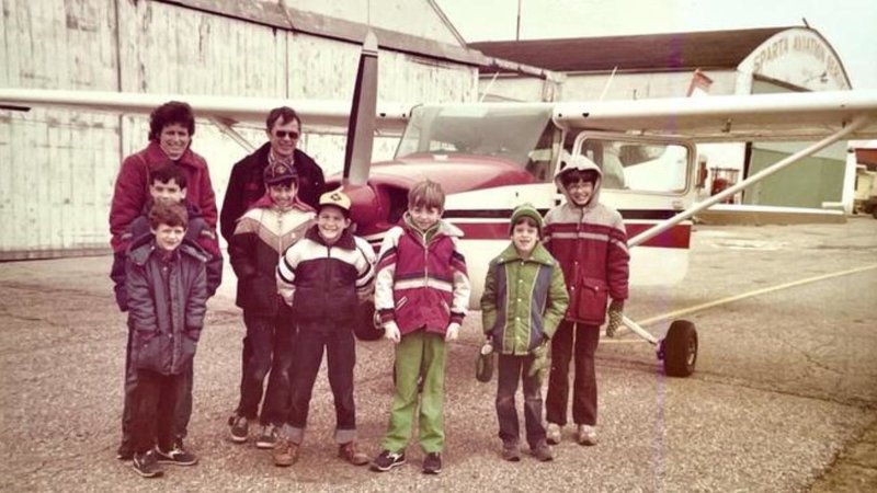 Two images from the 1980s.