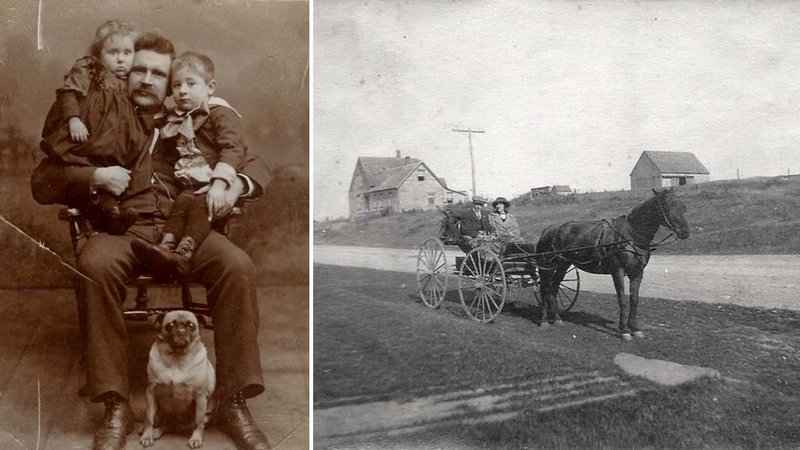 Two images from the 1900s.