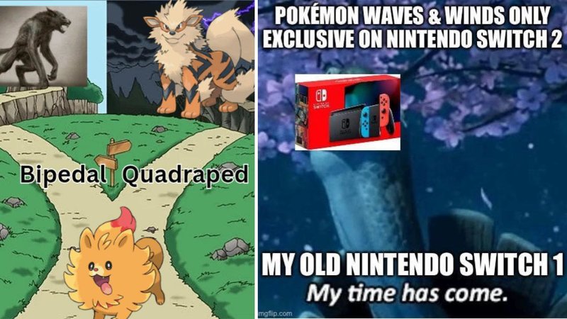 Two Pokémon memes.