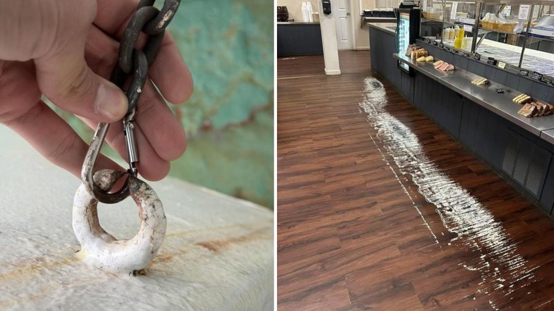 Two worn down items.