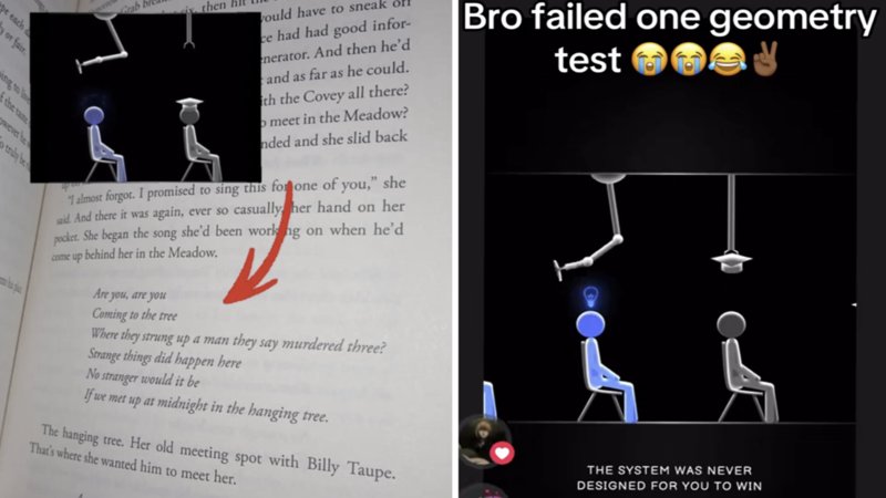 Are You Coming to The Tree Conveyor Belt Edits / the System Was Never Designed For You to Win meme explained.