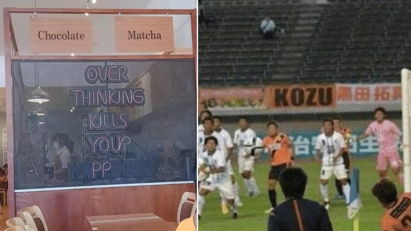 Two accidental jokes.