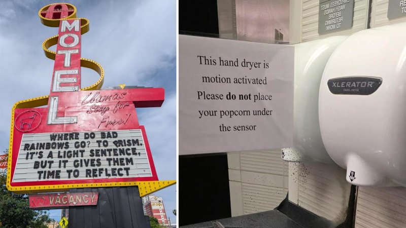 Two signs.