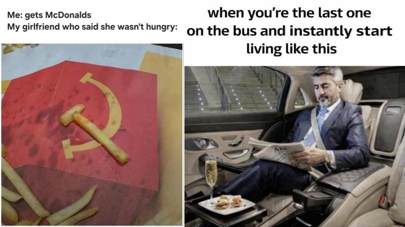 Two memes.