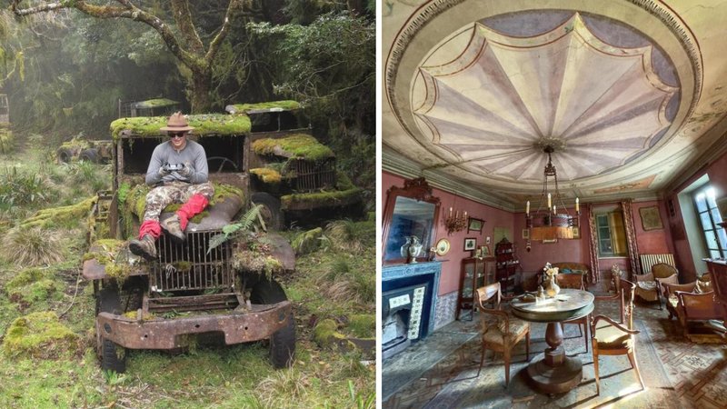 Two abandoned places.