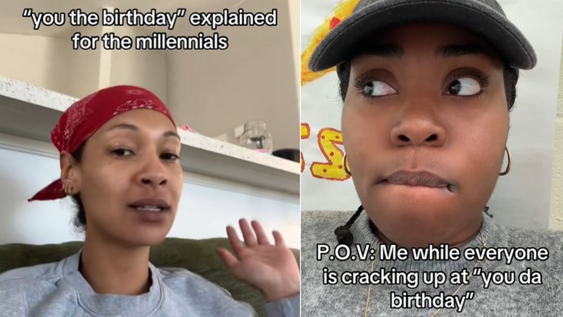 You The Birthday explained, depicting two examples of videos about "you the birthday."