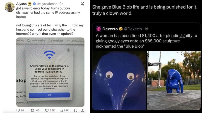 Two weird sentences.