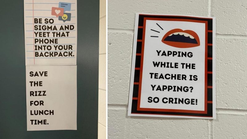Two cringe signs.