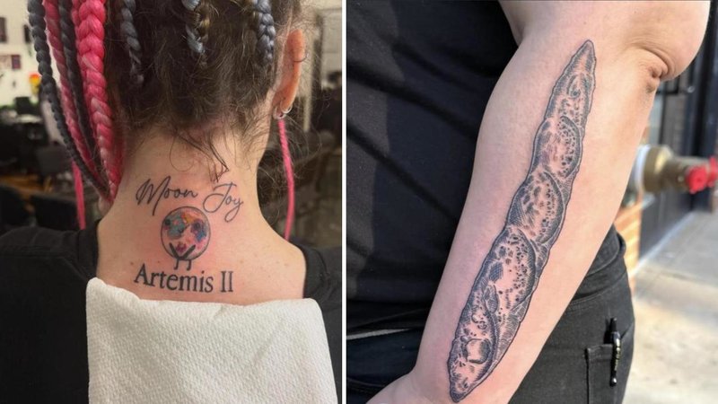 Two tattoos.