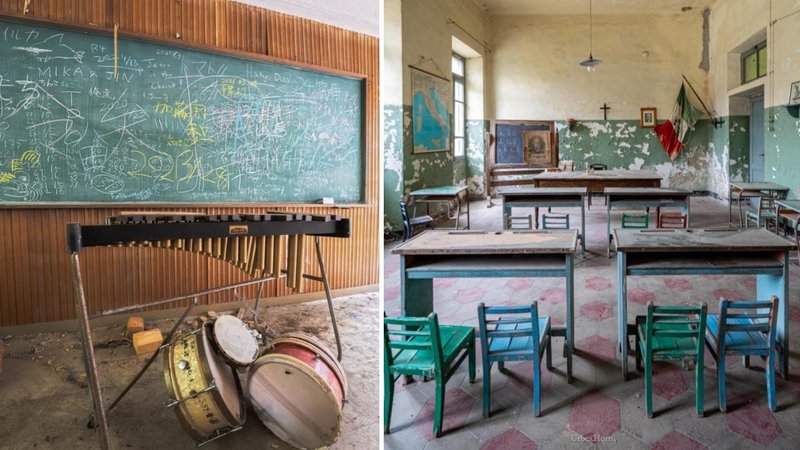 Two abandoned places.