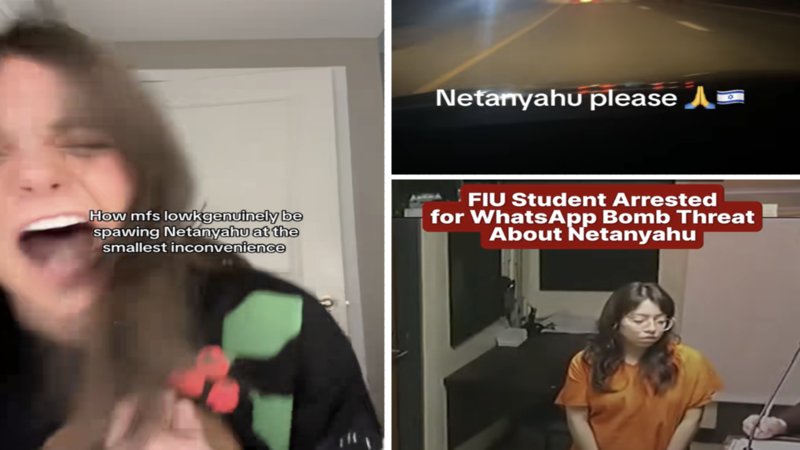 Israel Bib Netanyahu / Save Me Netanyahu meme / FIU student arrest explained.
