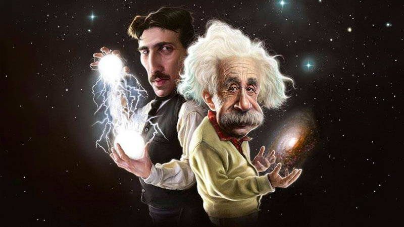 The Nikola Tesla and Albert Einstein meme explained.
