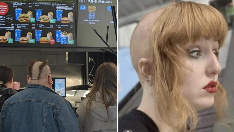 Two haircuts.