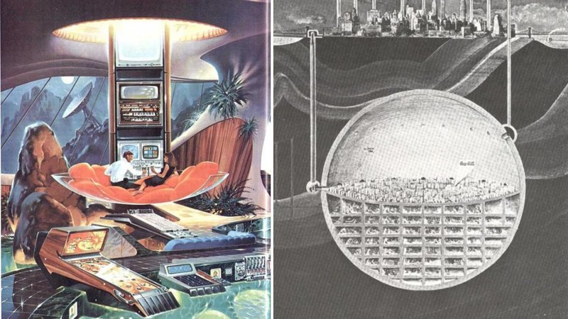 Two retro futuristic photos.