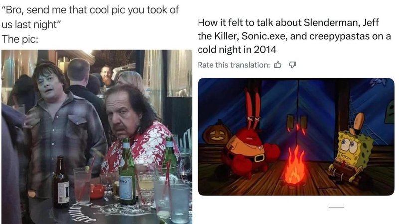 Two memes.