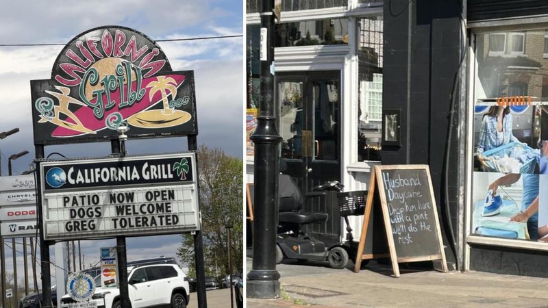 Two signs.