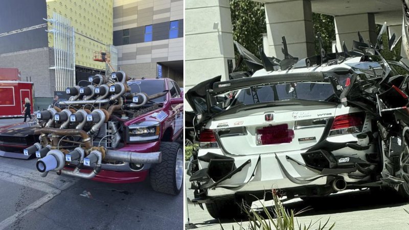 Two cars.