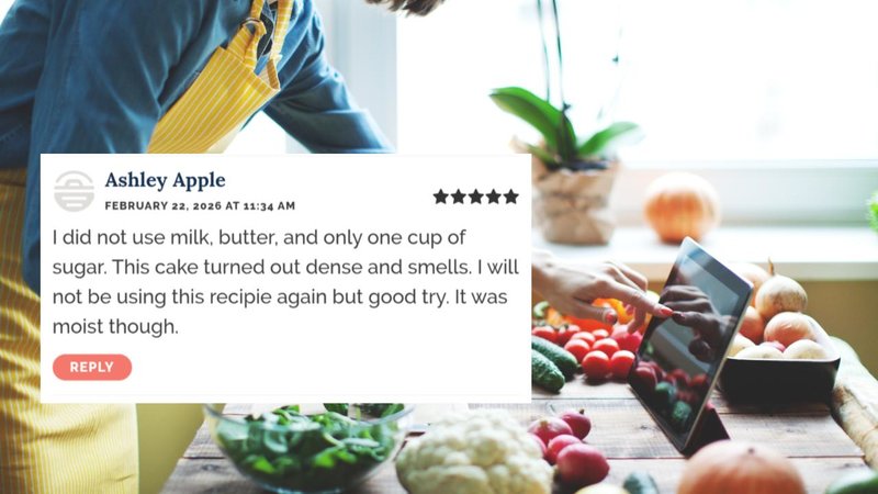Two recipe reviews.