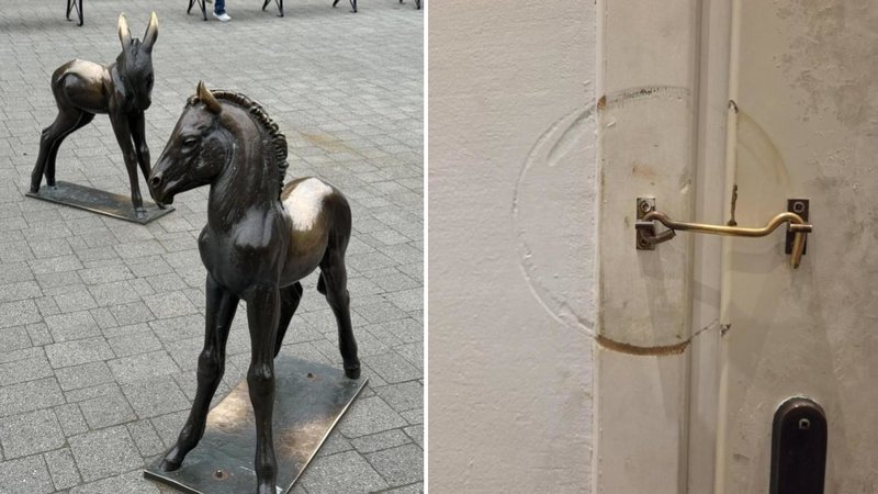 Two worn down items.