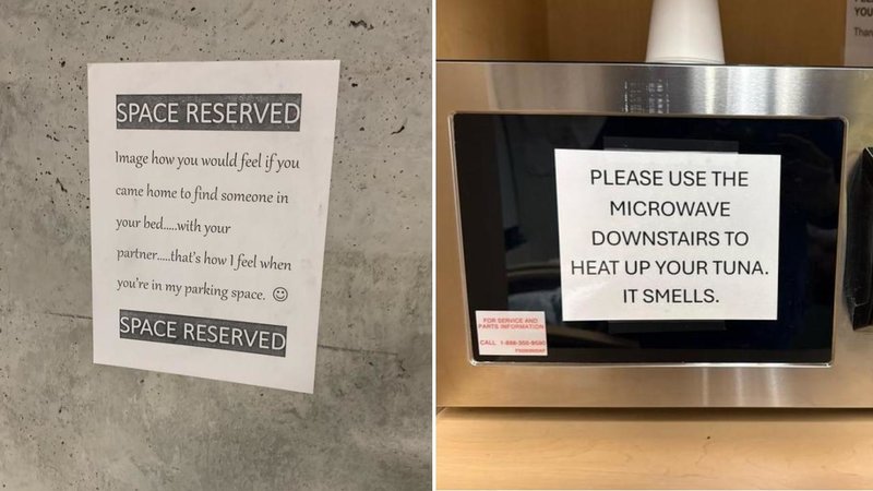 Two signs.
