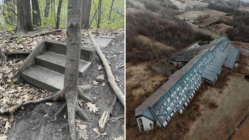 Two abandoned places.