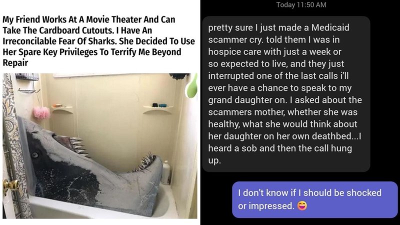 Two pranks.