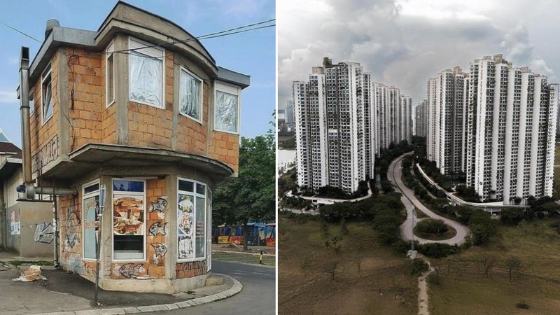 Two urban photos.