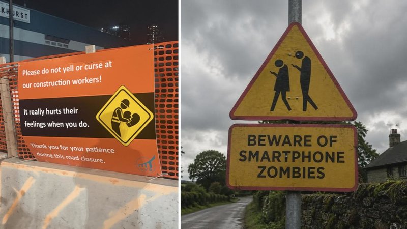 Two signs.