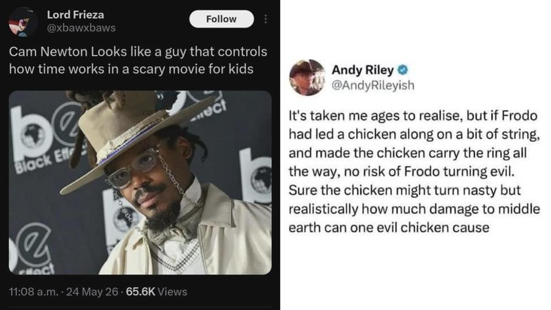 Two oddly specific comments.