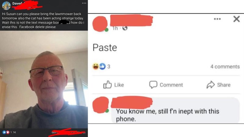 Two weird social media posts.