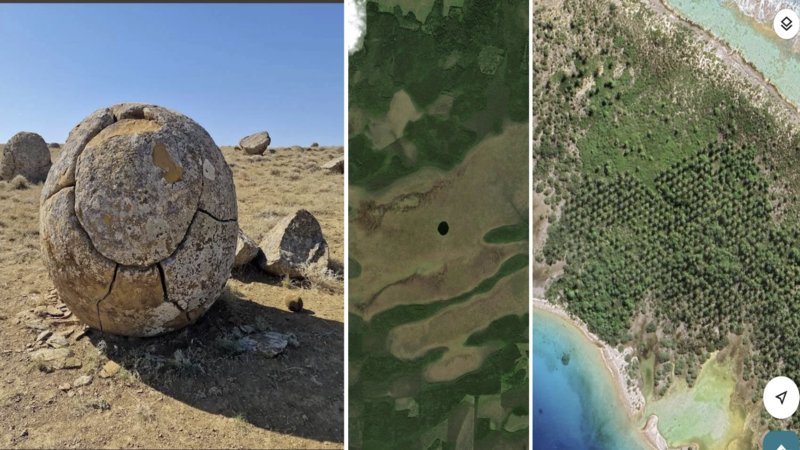 Examples of Google Earth discoveries.