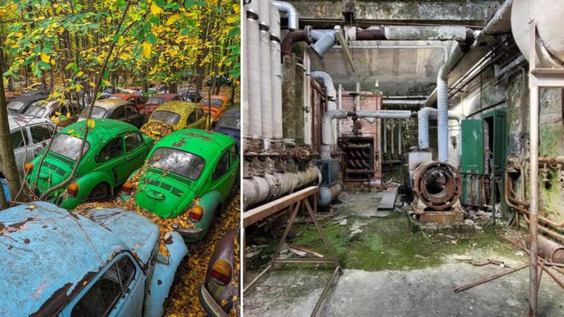 Two abandoned places.
