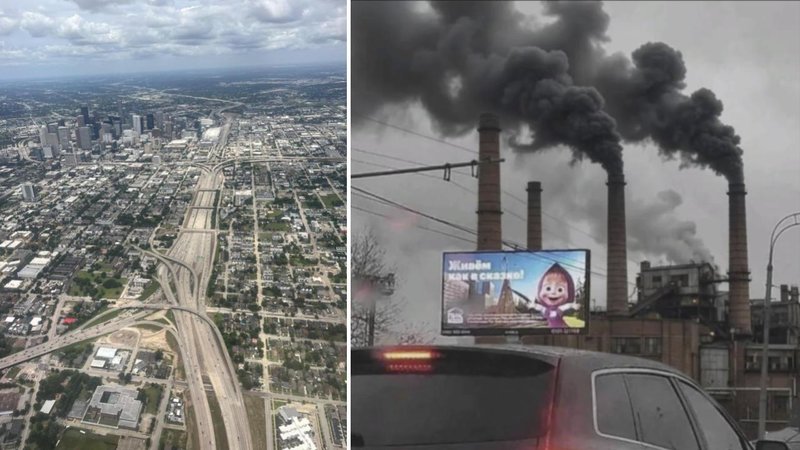 Two city photos.