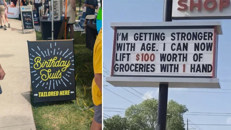 Two signs.