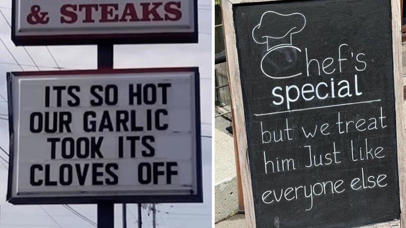 Two signs.