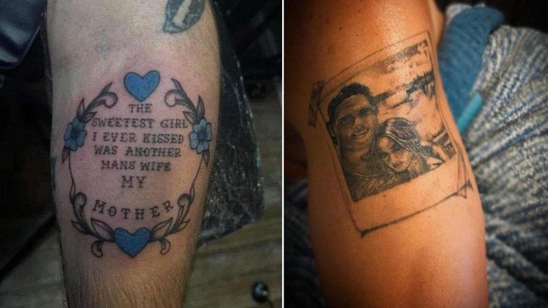 Two tattoos.