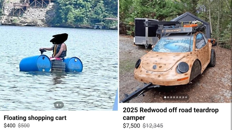 Two weird marketplace ads.