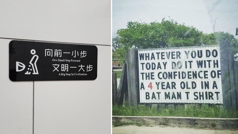 Two signs.