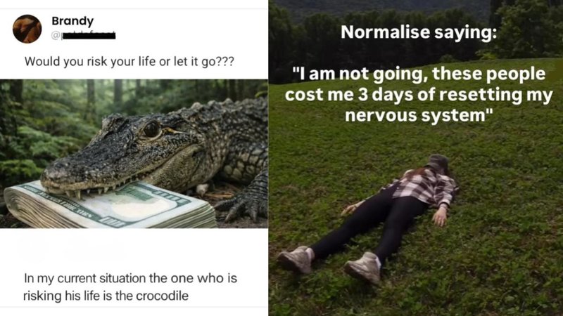 Two memes.