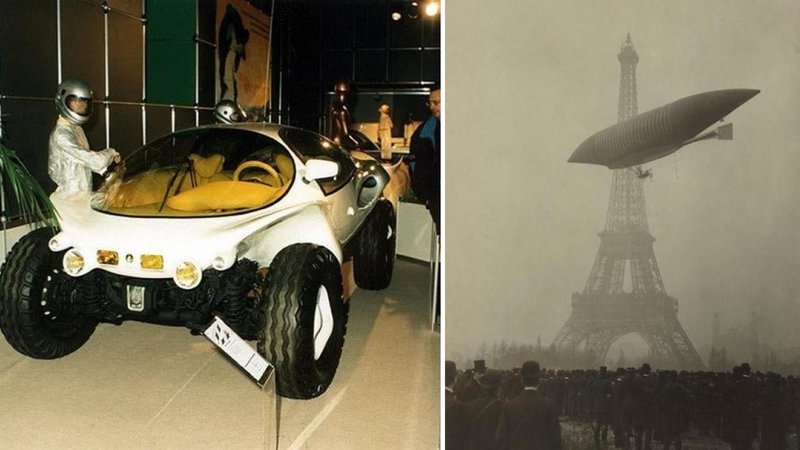 Two retro futuristic photos.