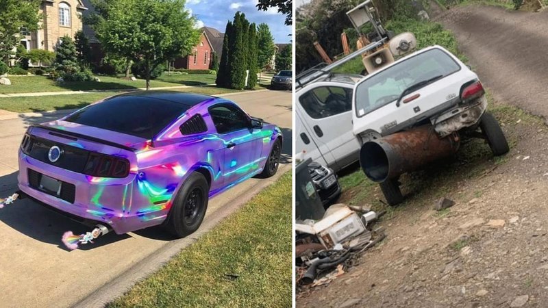Two cars.