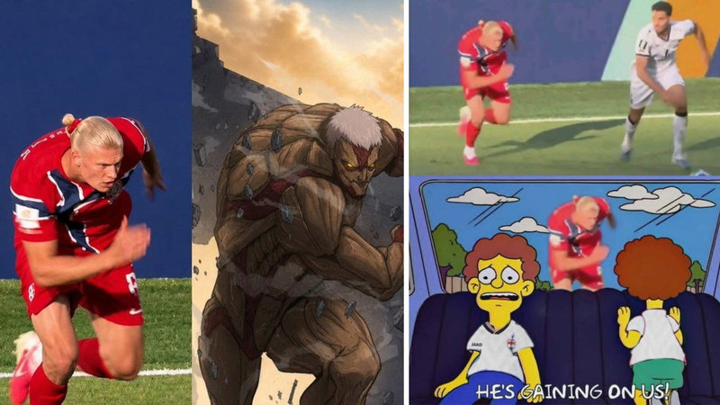 The 'Erling Haaland Running' meme explained.