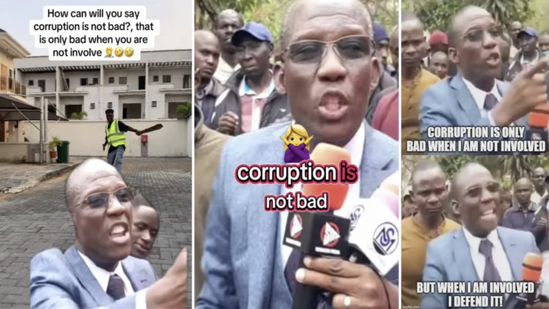 The 'Corruption Is Only Bad If I'm Not Involved / Corruption Is Not Bad' meme explained.