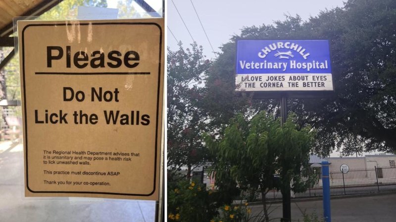 Two signs.